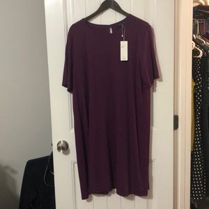 Dark purple Eileen Fisher dress